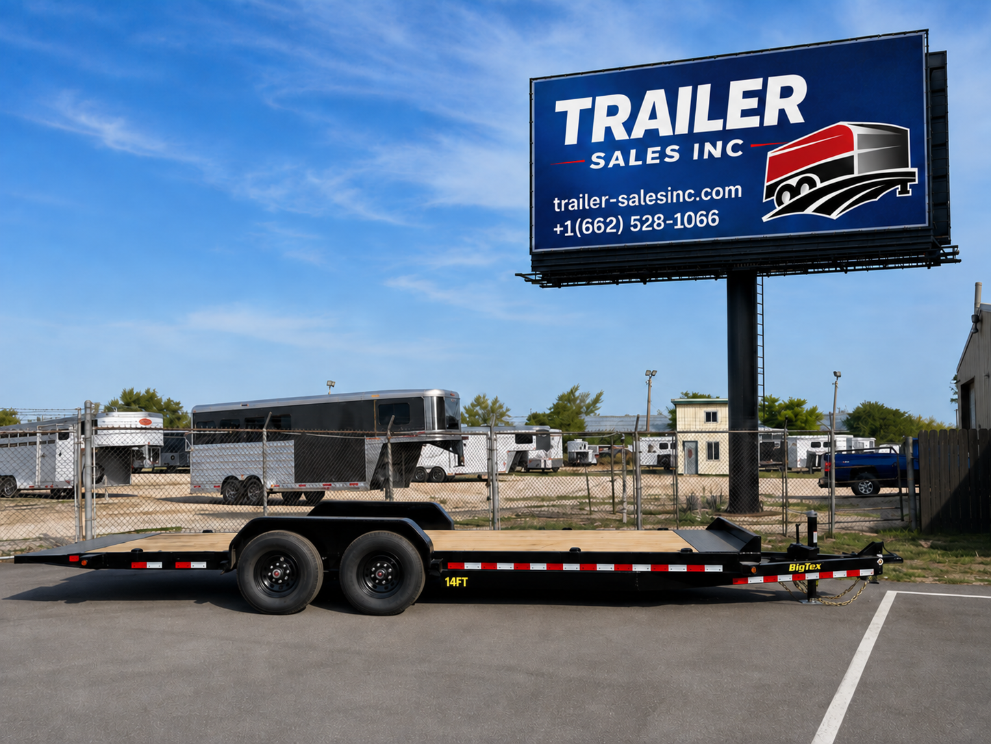 2026 Big Tex 83" X 24' (21' + 3') HD TA Seamless I-Beam- 14EH